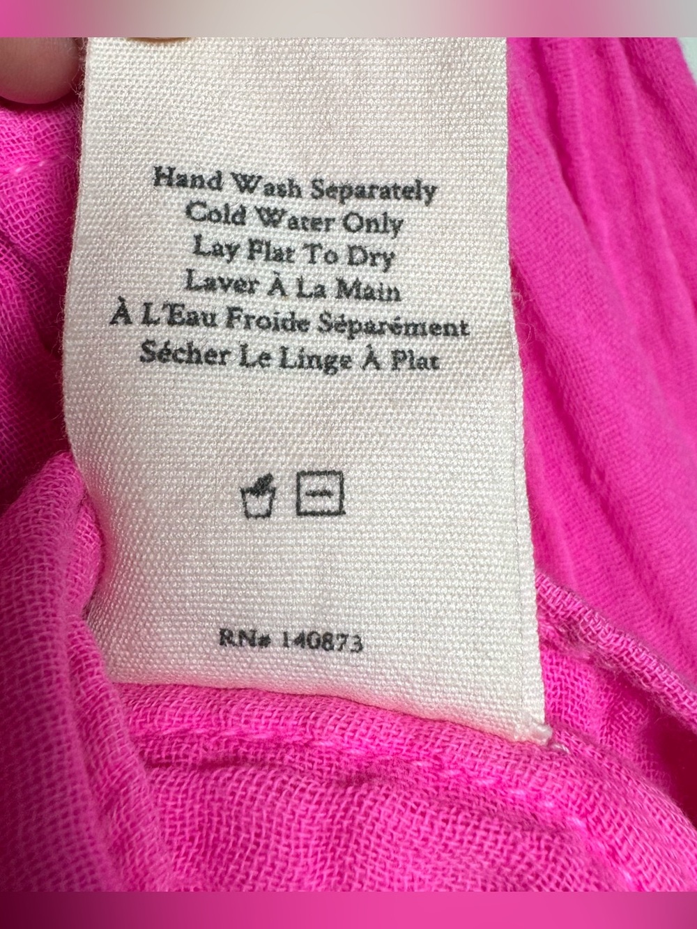 LoveShackFancy Hot Pink RuffleTiered Mini Skirt Size XS Beach Vacation Coverup - Picture 6 of 8